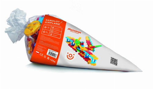 Marioinex Klocki Samolot 70el.