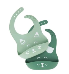 Silikonowy Śliniak zestaw 2 szt. BIB'ISY Babymoov