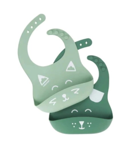 Silikonowy Śliniak zestaw 2 szt. BIB'ISY Babymoov