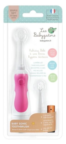 Szczoteczka Soniczna LED dla dzieci 0-5 lat Strawberry Les Babygators