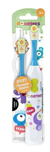 Szczoteczka Elektryczna + Timer Monster Red 3+ Les Babygators