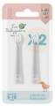 Zestaw 2 wymiennych główek do szczoteczki sonicznej 0-18m+Les Babygators