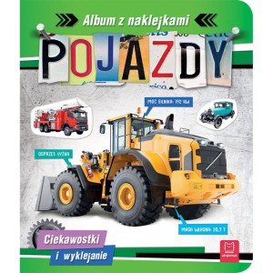 Album z naklejkami POJAZDY Ciekawostki Wyklejanie  Aksjomat  