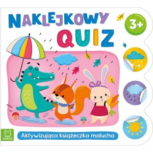 Naklejkowy quiz 3+ Aktywizująca Książeczka Malucha Aksjomat 