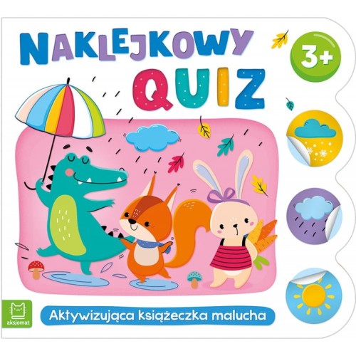 Naklejkowy quiz 3+ Aktywizująca Książeczka Malucha Aksjomat