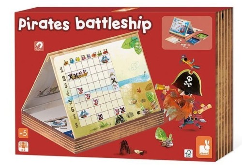 Gra Magnetyczna Statki Pirat Battleship Janod