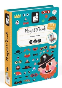 Magnetyczna Układanka MAGNETIBOOK Śmieszne Buzie Chłopiec Janod