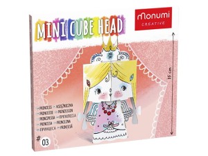 Kolorowanka 3D Mini Cube head - Księżniczka 3l+ MONUMI