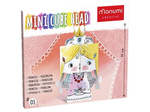 Kolorowanka 3D Mini Cube head - Księżniczka 3l+ MONUMI