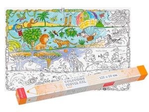 Kolorowanka podłogowa XXL - Safari 4l+ MONUMI