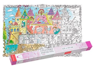 Kolorowanka podłogowa XXL - Zamek Księżniczek 4l+ MONUMI