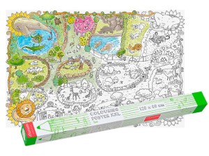 Kolorowanka podłogowa XXL - Zoo 4l+ MONUMI