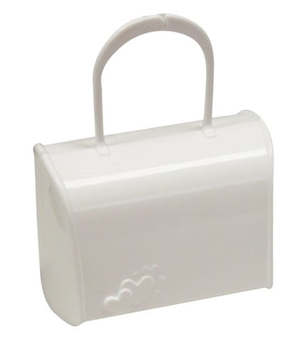 Pojemnik na smoczek torebeczka biała 0m+ POUPY