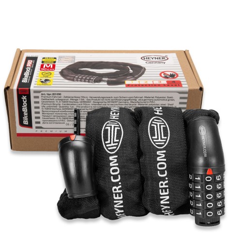 Zabezpieczenie rowerowe łańcuch do roweru 90cm Heyner