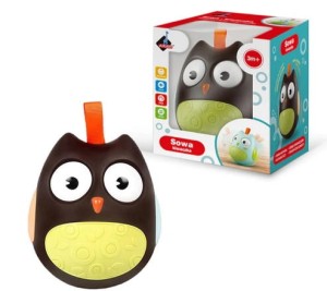 Sowa Kiwaczka Sensoryczna Wańka Wstańka Brązowa Askato