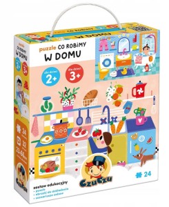 Puzzle Co robimy W domu 2+ 3+ CzuCzu