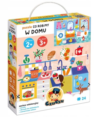 Puzzle Co robimy W domu 2+ 3+ CzuCzu