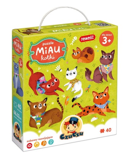Puzzle Miau Kotki 40 el. 3+ CzuCzu