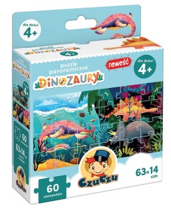 DINOZAURY Puzzle Panoramiczne 60el. 4+ CzuCzu