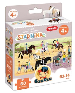 Puzzle panoramiczne Stadnina 60 el. 4+ CzuCzu
