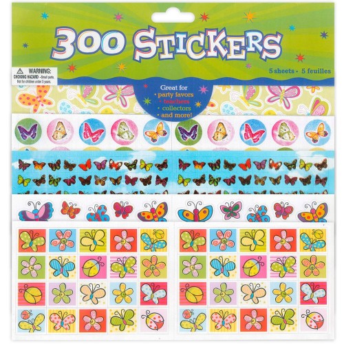 Naklejki Papierowe MOTYLE Craft Fun 300 el. Titanum