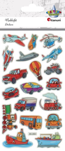 Naklejki nalepki CraftFun Pojazdy wypukłe Titanum