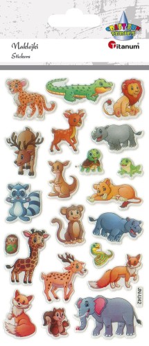 Naklejki Nalepki Zwierzęta wypukłe CraftFun Titanum