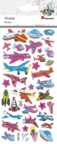 Naklejki Nalepki Pojazdy Latające wypukłe CraftFun Titanum