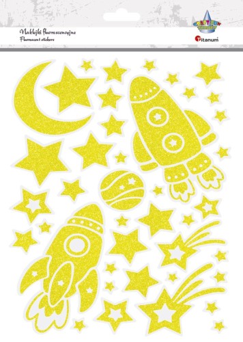 Naklejki Kosmos świecące w ciemności Craft Titanum