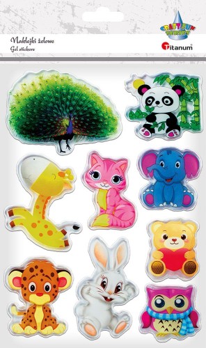 Naklejki nalepka Craft-Fun żelowe ZOO Titanum