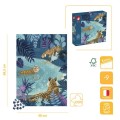 Puzzle Artystyczne Spotkanie Tygrysów 1000el. Janod
