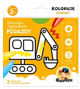 CzuCzu Dłuuugie rysowanki Koloruję Pojazdy
