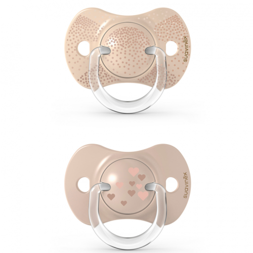 Suavinex Smoczek SX Pro Spread Joy Serce Beż 0-6m