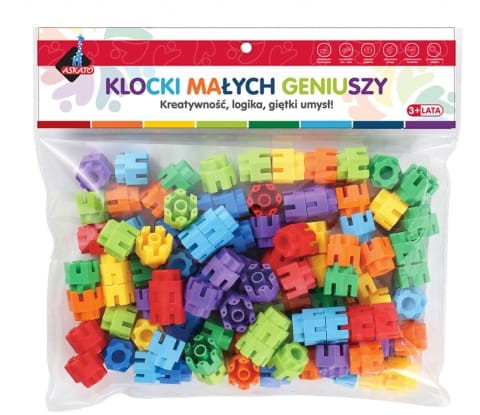 Klocki Małych Geniuszy Śrubki 100 el. Askato