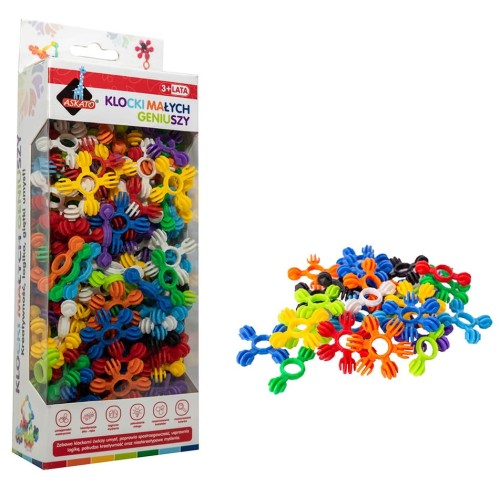 Klocki Małych Geniuszy Mini Kulki 130el. Askato