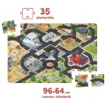 CzuCzu Duuuże Puzzle z Dziurką Droga dla Pojazdów