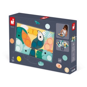 Układanka Pierwsza Drewniana Mozaika 2+ Janod