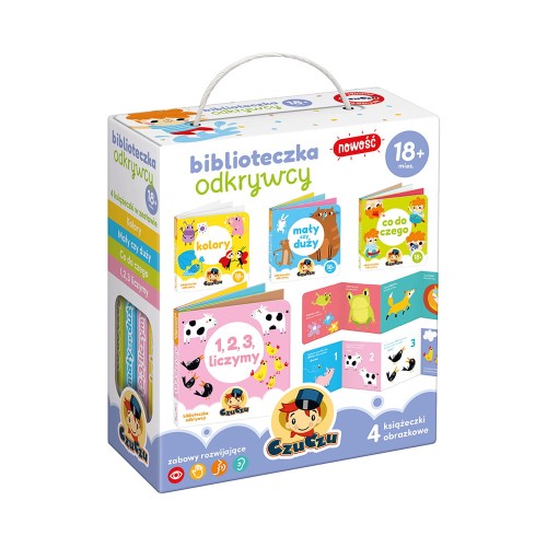 CzuCzu Biblioteczka Odkrywcy dla Dzieci 18m+