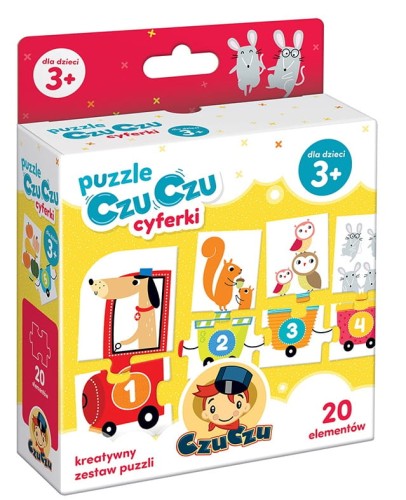 CzuCzu Puzzle Cyferki 20 el. Pociąg