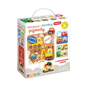 CzuCzu Układanki z dziurką Pojazdy 2+