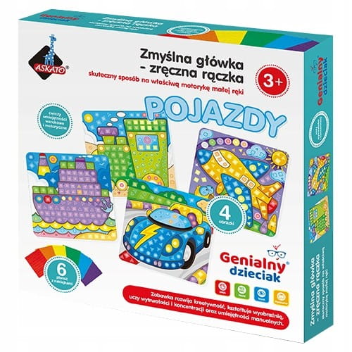 Pojazdy Piankowa wyklejanka Zręczna Rączka Askato