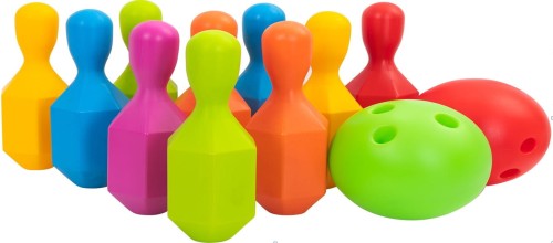 Ogromne Kolorowe Plastikowe KRĘGLE + 2 kule