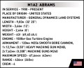 Czołg ARMED FORCES M1A2 ABRAMS 975 KL. 2622 COBI