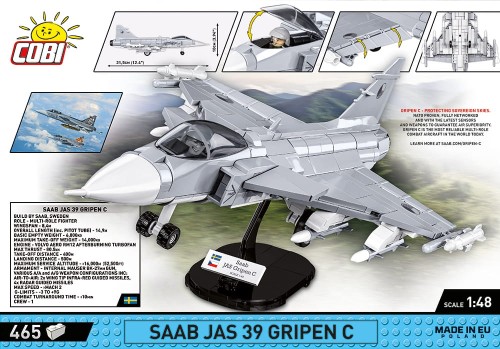 kLOCKI SAAB JAS 39 GRIPEN C ARMED FORCES 465 KL.5828 COBI