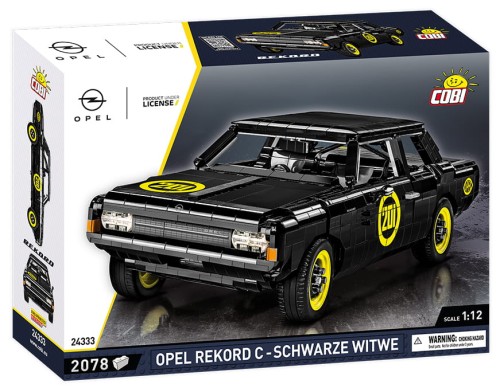 Klocki CARS OPEL RECORD C-SCHWARZE WITWE 2078KL. 24333 COBI