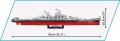 Klocki HC WWII Iowa-Class Battleship (4in1) Executive Edition 2685 KL. 4836 COBI