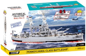 Klocki HC WWII Pennsylvania Class Battleship (2in1) Executive Edition 2088 KL. 4842 COBI