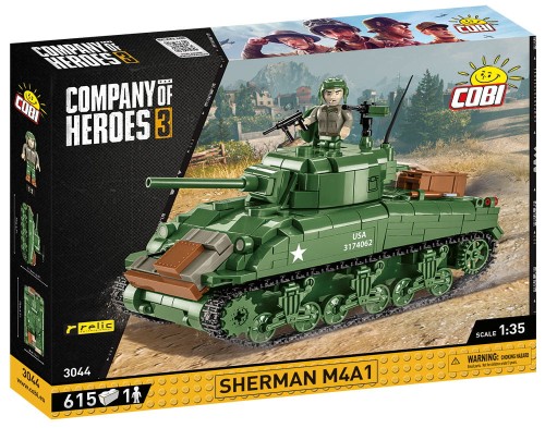 Klocki Sherman M4A1 615 KL. 3044 COBI