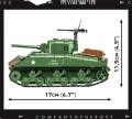 Klocki Sherman M4A1 615 KL. 3044 COBI
