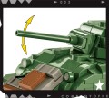 Klocki Sherman M4A1 615 KL. 3044 COBI